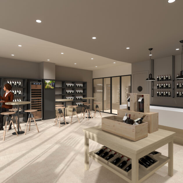 Progetto per realizzazione negozio vendita vini di selezione - Current Project